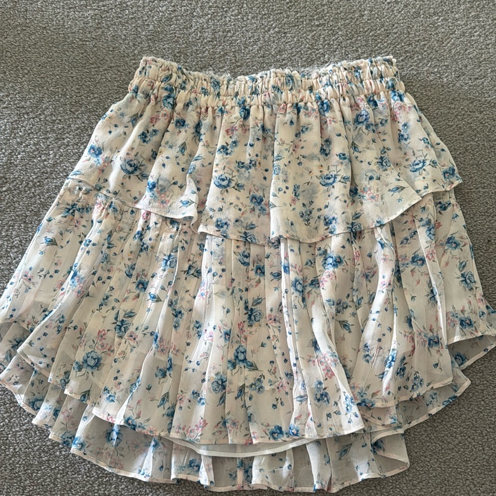 LoveShackFancy mini skirt